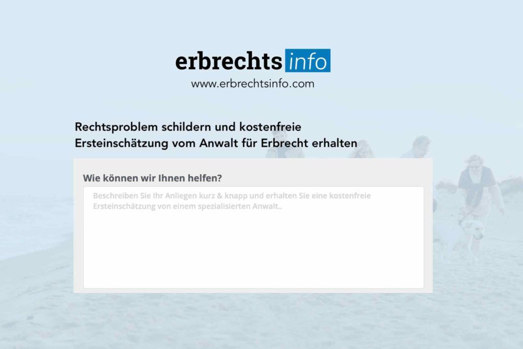 anfrage erbrecht