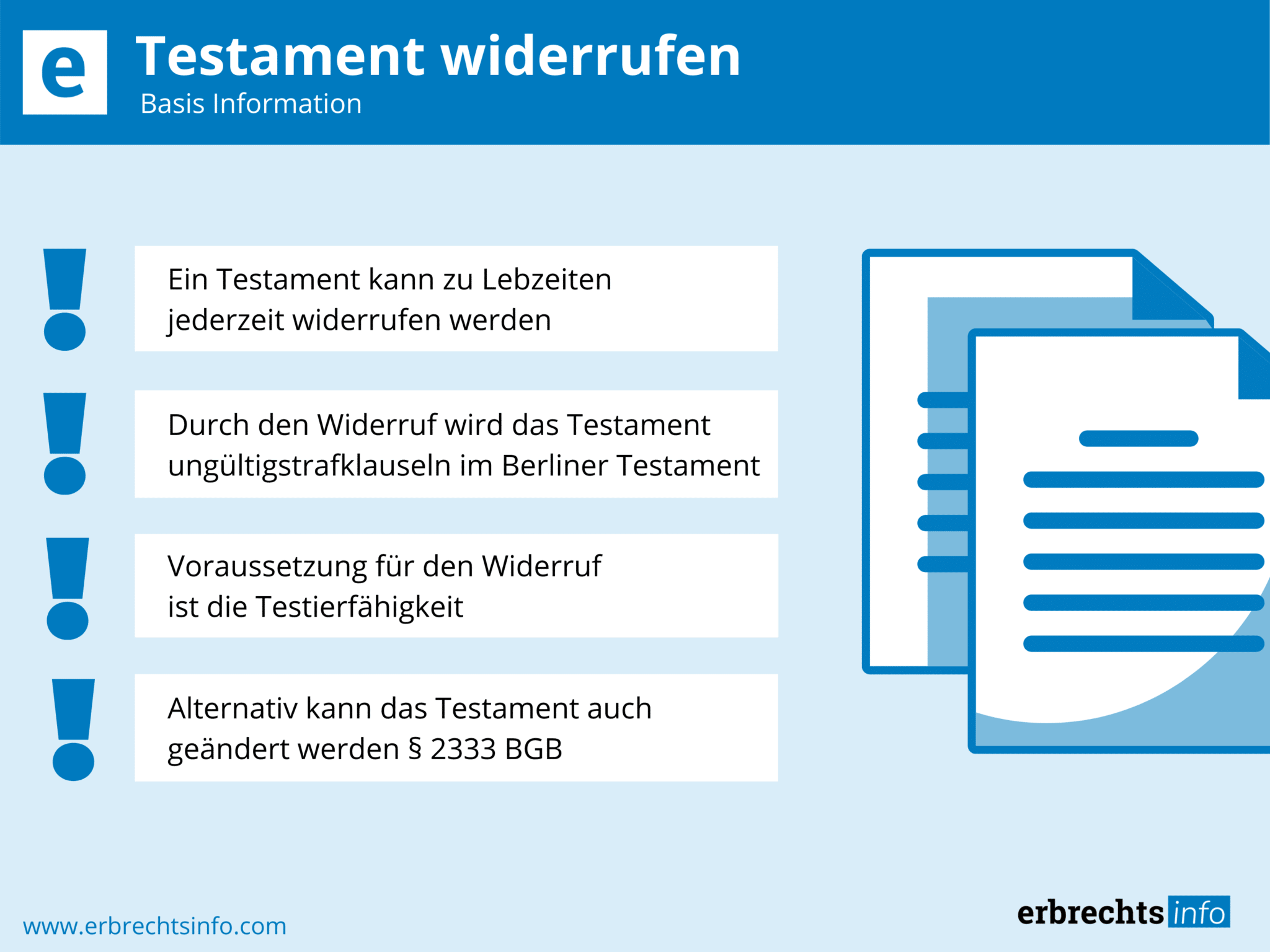 Ein Testament widerrufen – Voraussetzung &Möglichkeiten